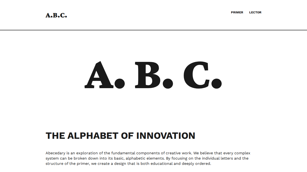 abecedary