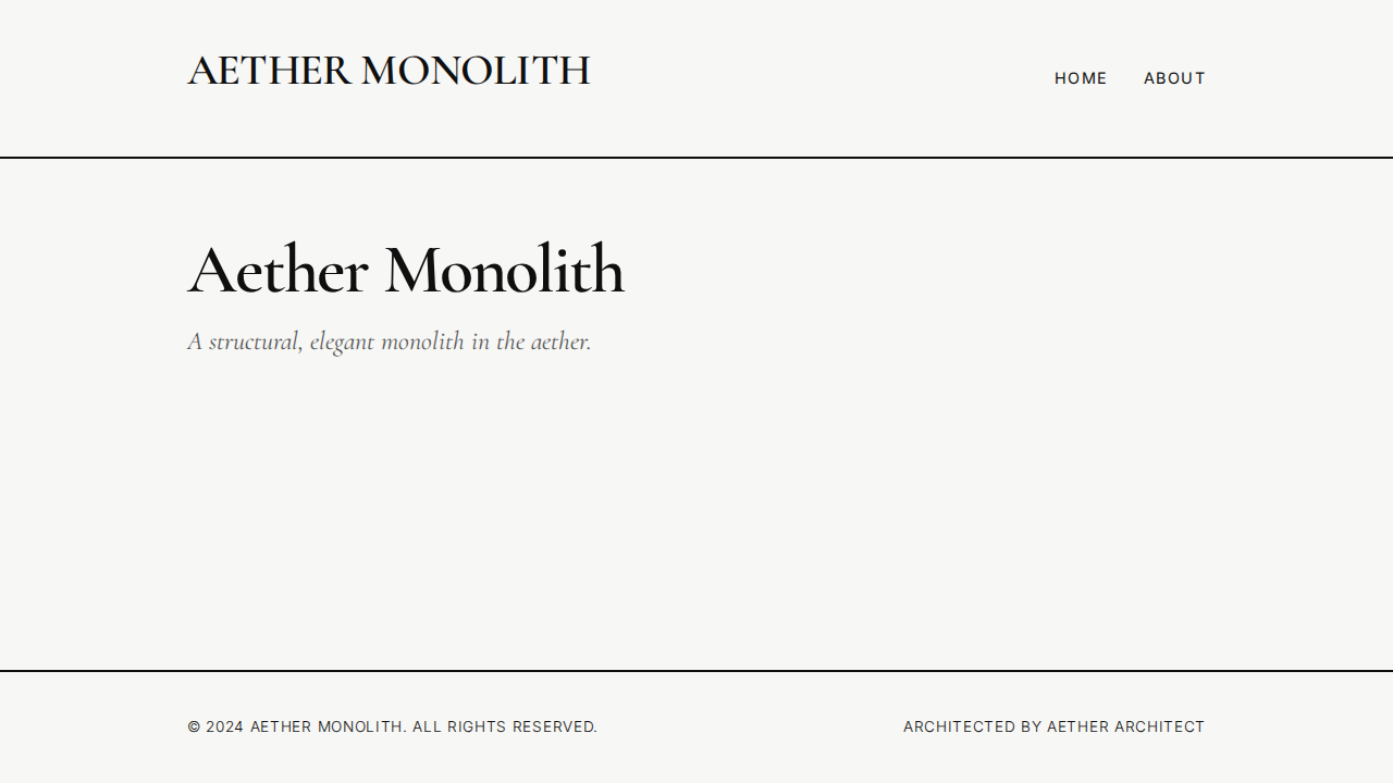 aether-monolith