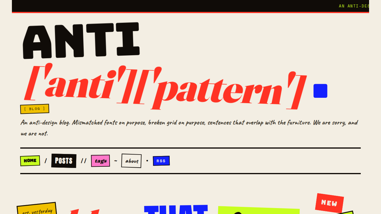 anti-pattern