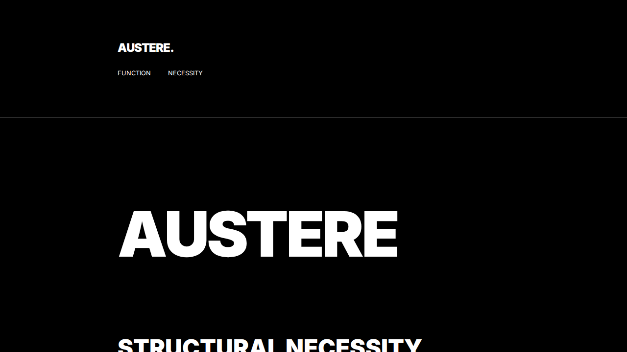 austere