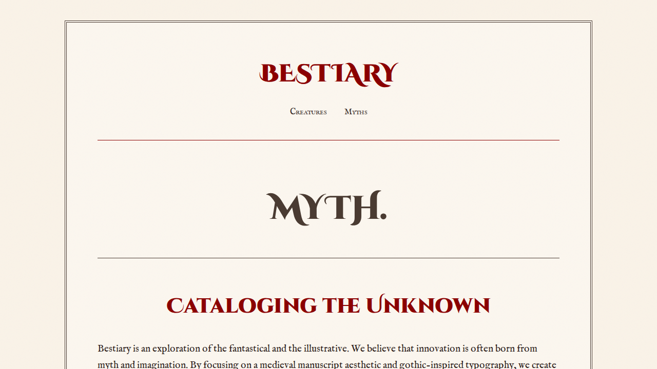 bestiary