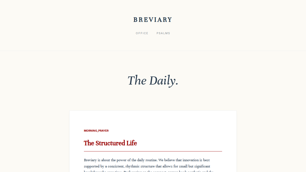 breviary