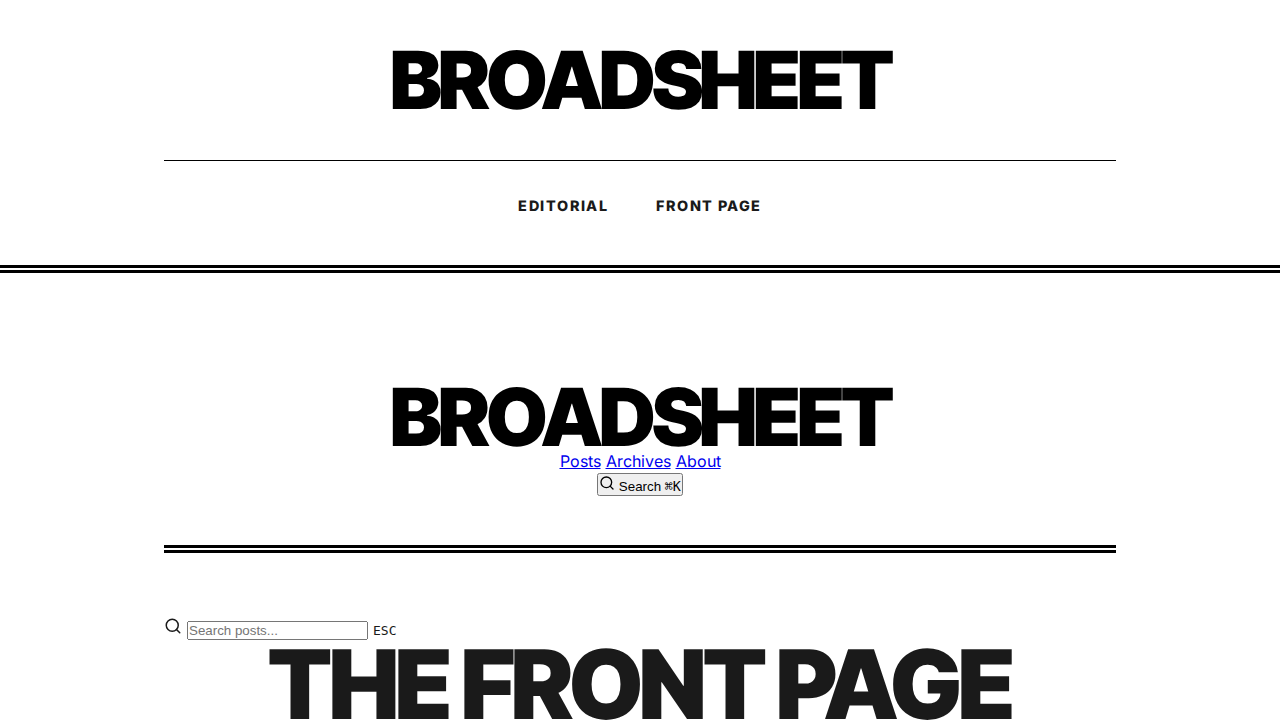broadsheet