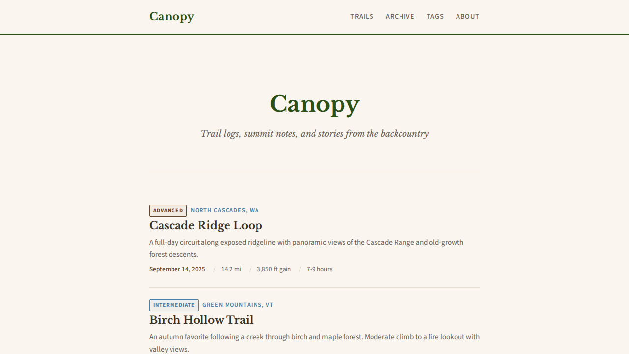 canopy