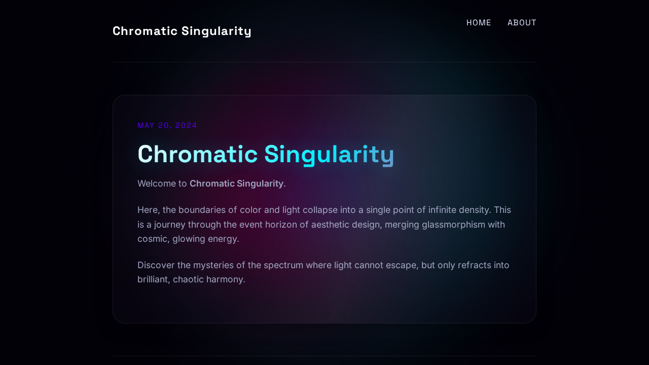 chromatic-singularity