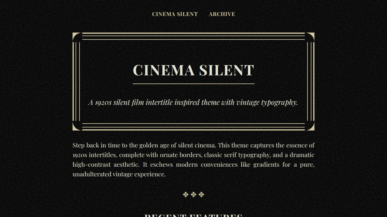 cinema-silent