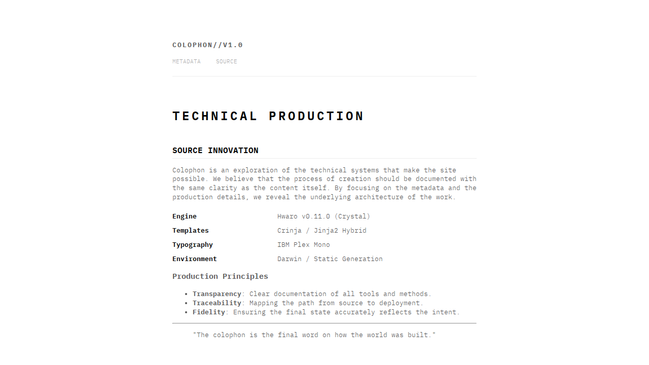 colophon