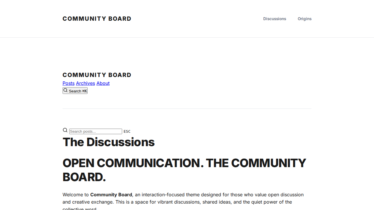 community-board