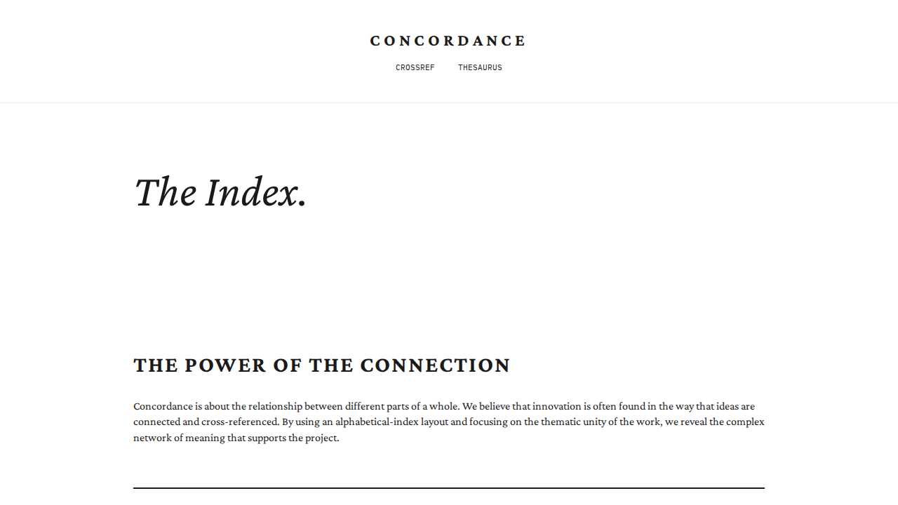 concordance