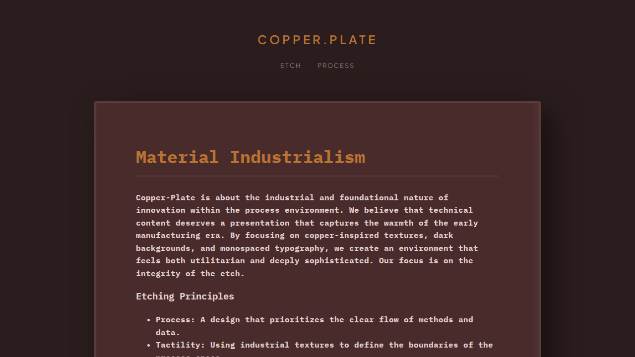 copper-plate