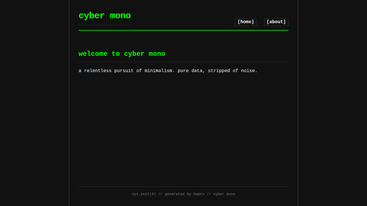 cyber-mono