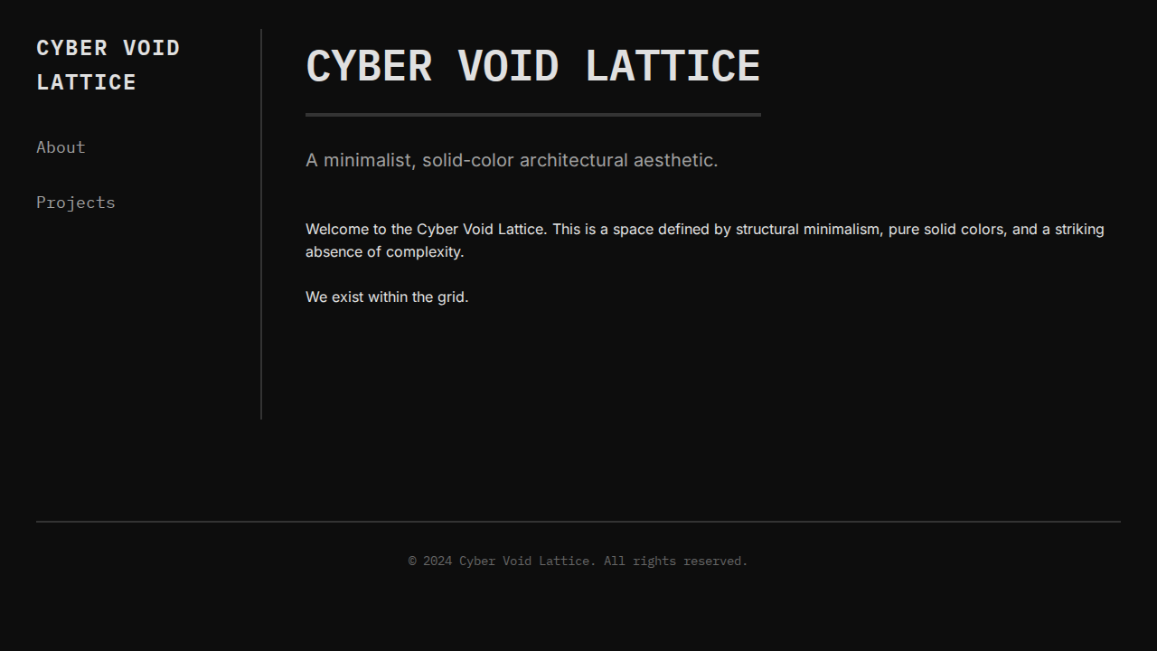 cyber-void-lattice