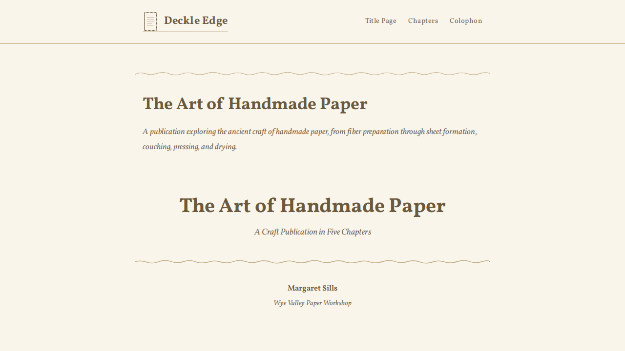 deckle-edge
