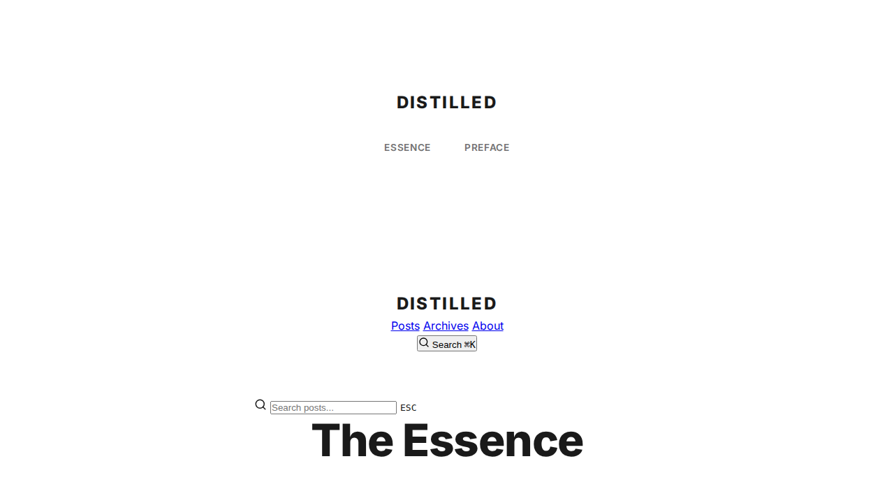 distilled