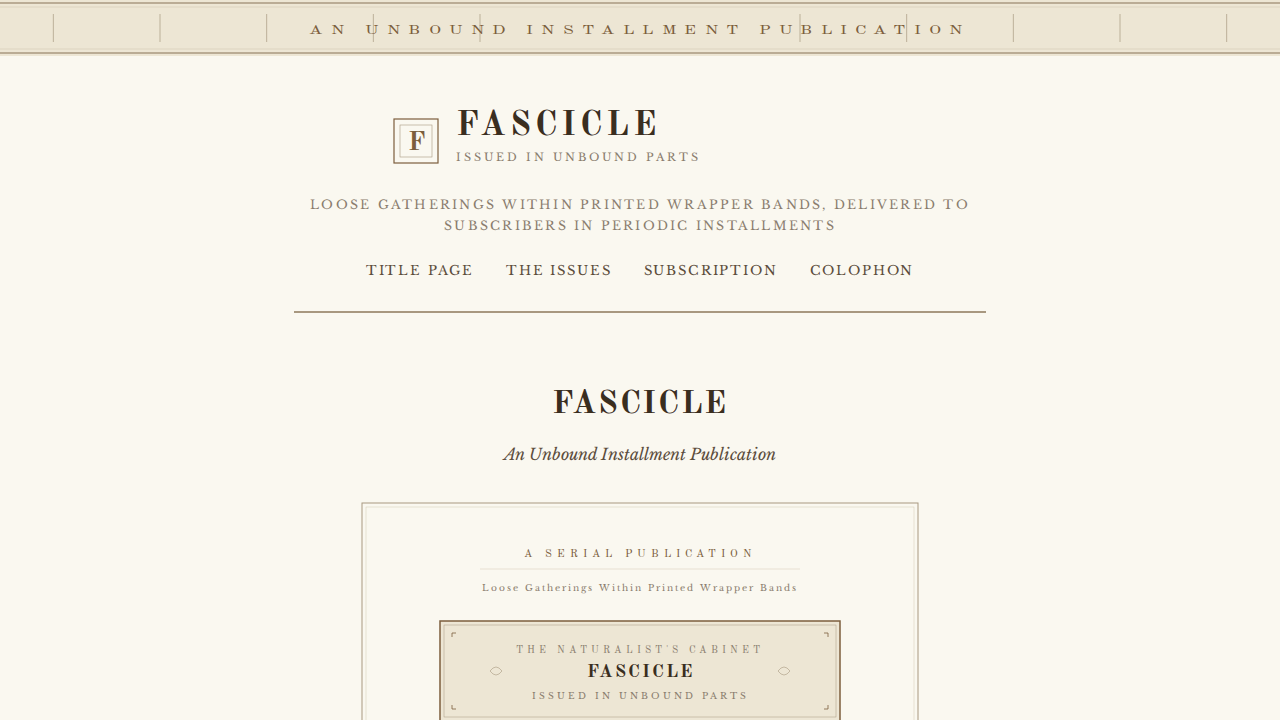 fascicle