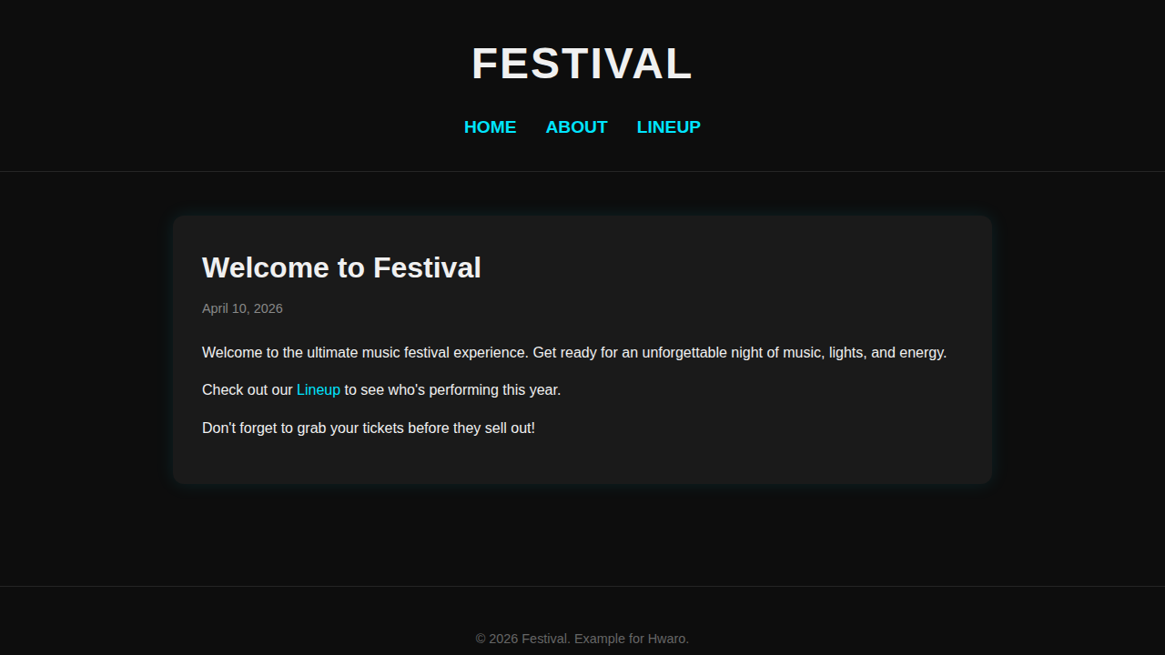 festival