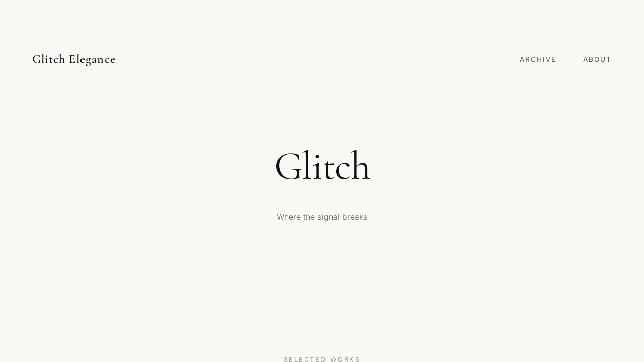glitch-elegance