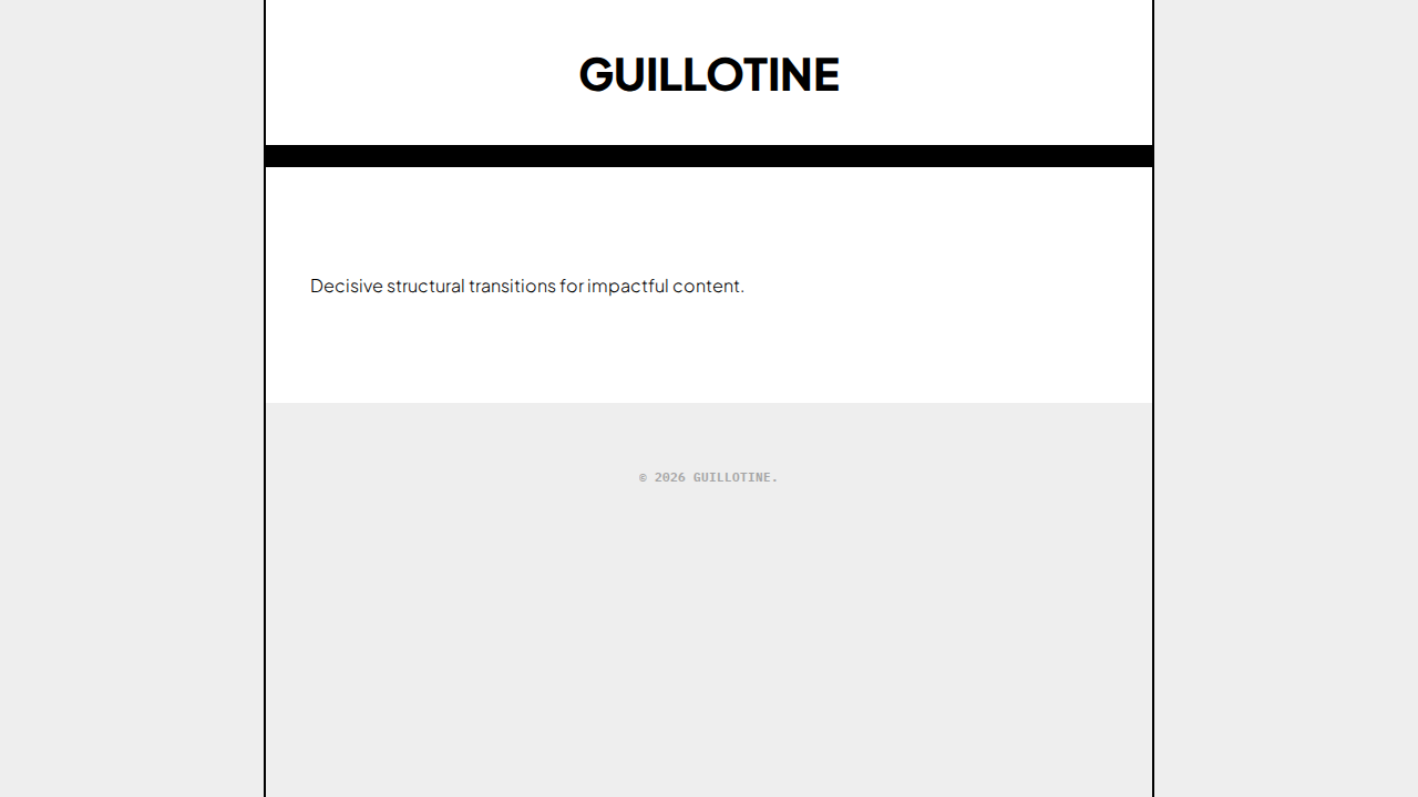 guillotine