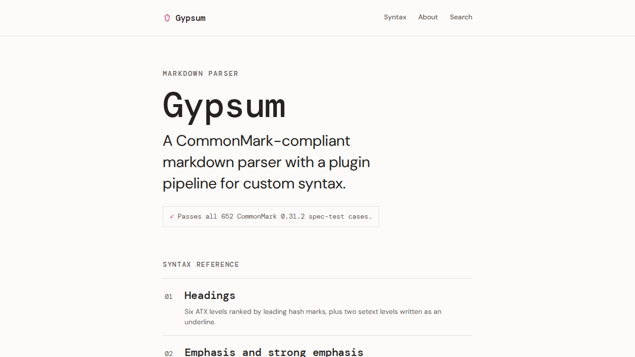 gypsum