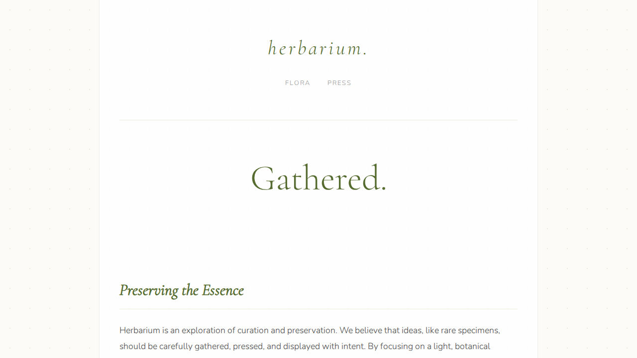 herbarium