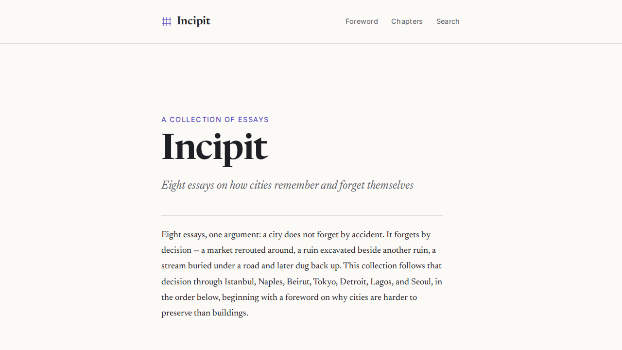 incipit