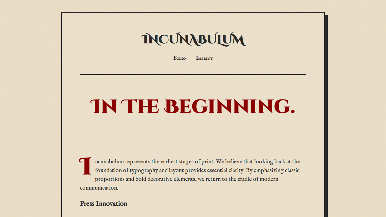 incunabulum