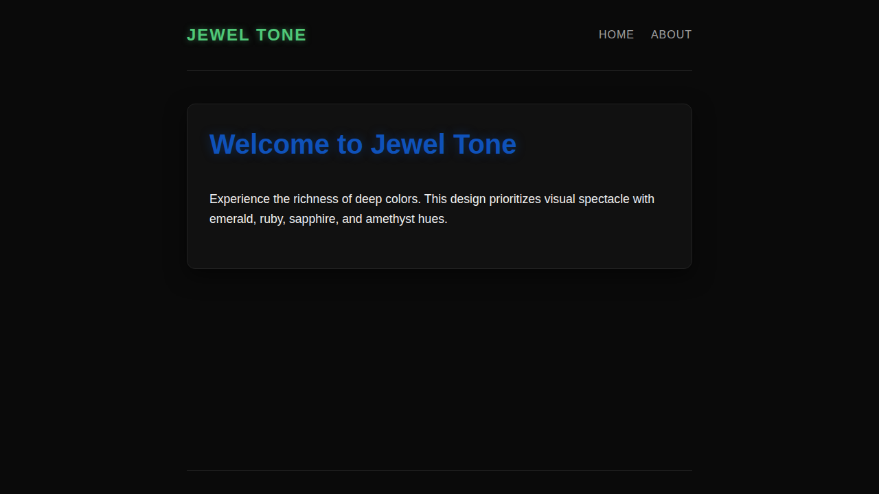 jewel-tone