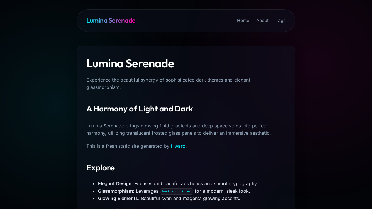 lumina-serenade