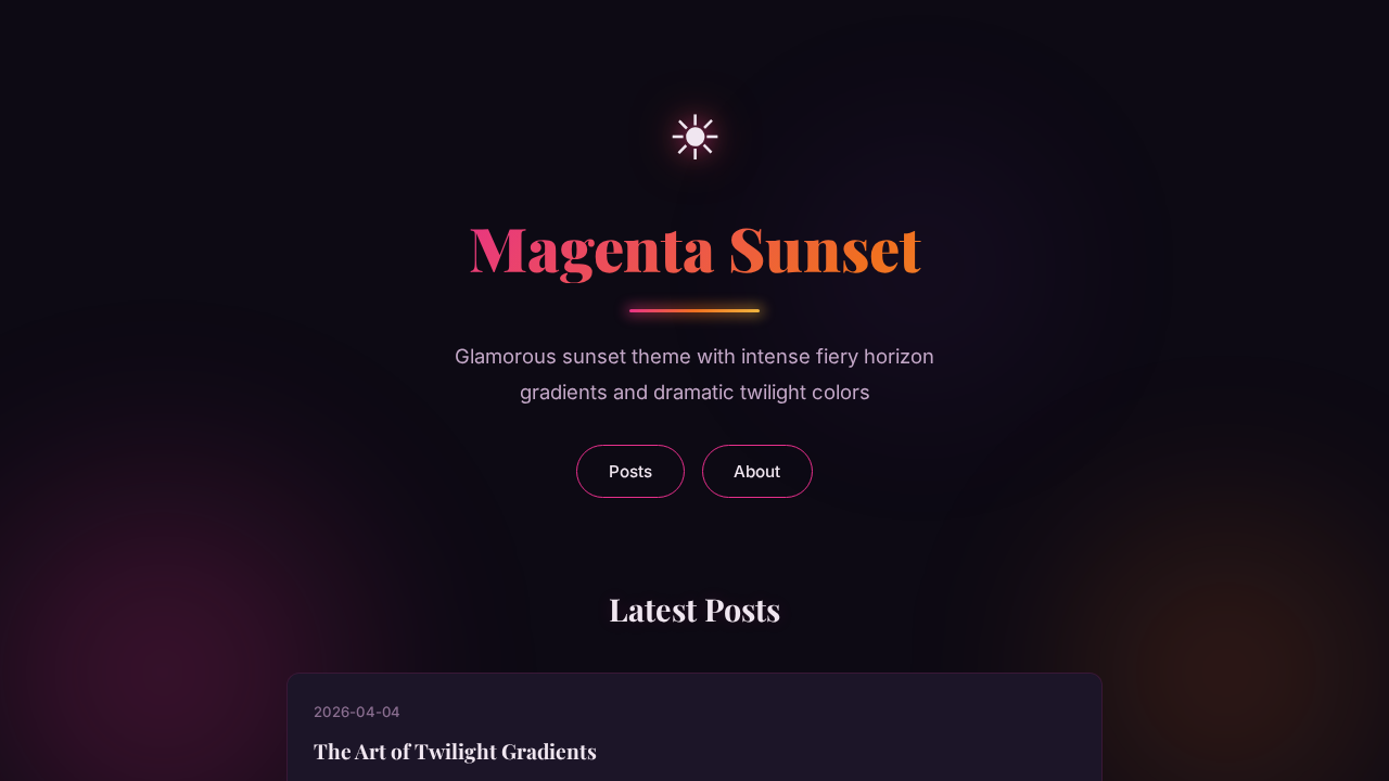 magenta-sunset