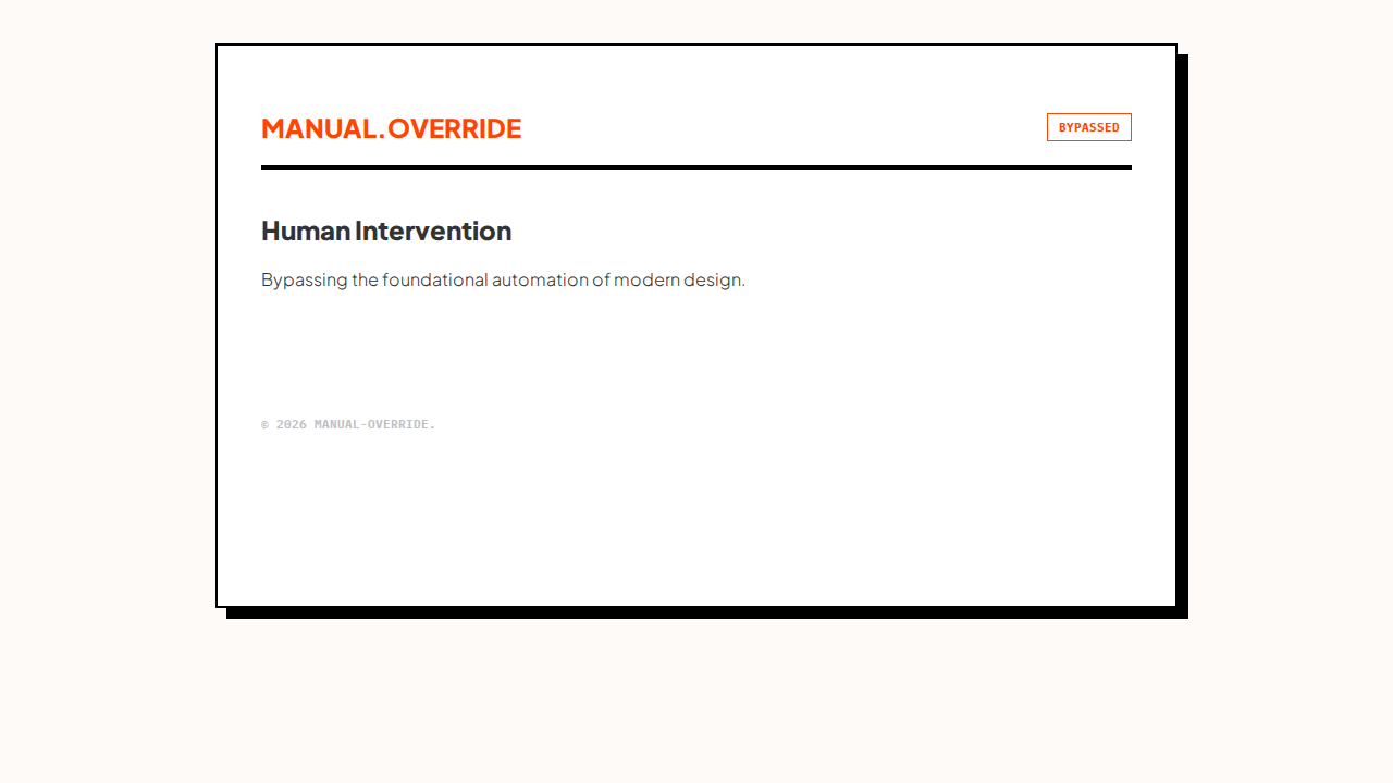manual-override