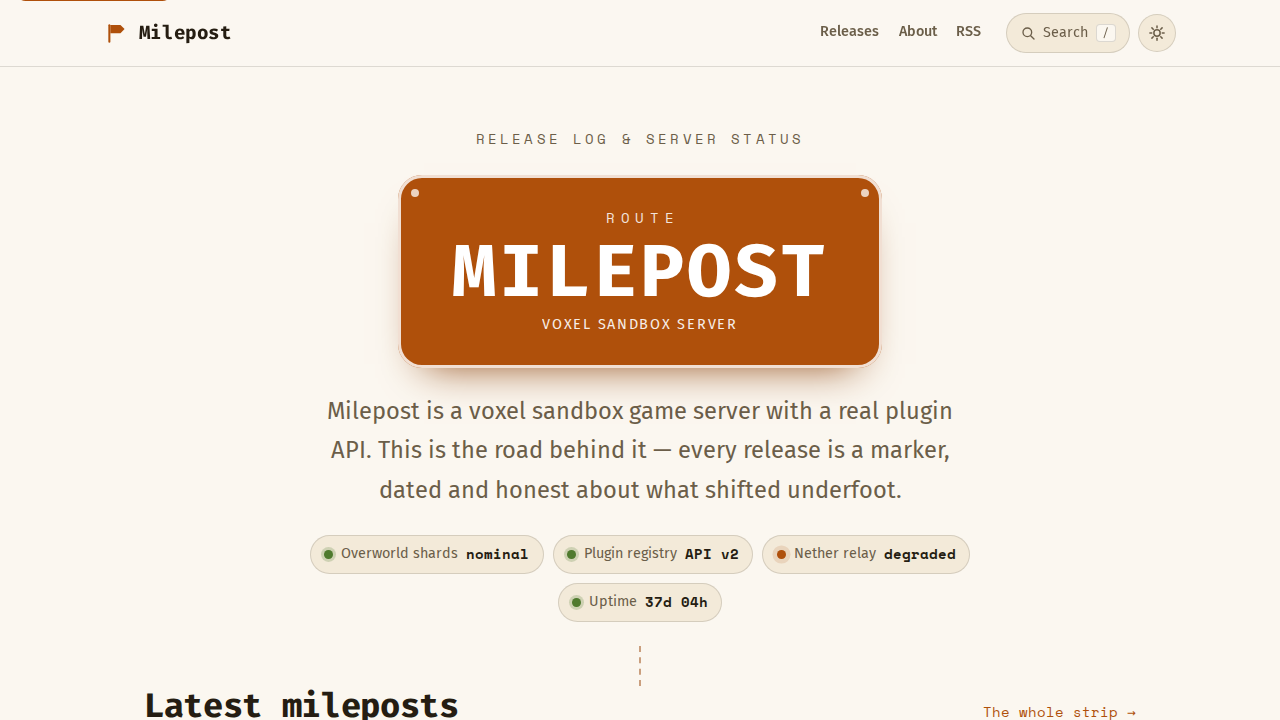 milepost