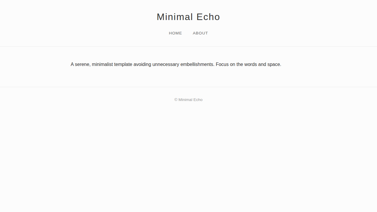 minimal-echo