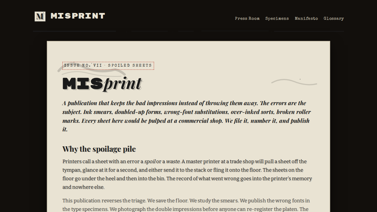 misprint