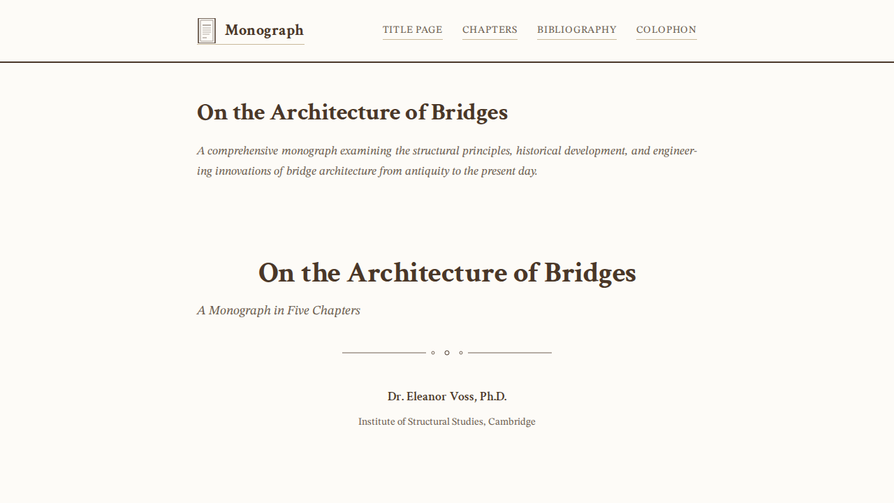 monograph
