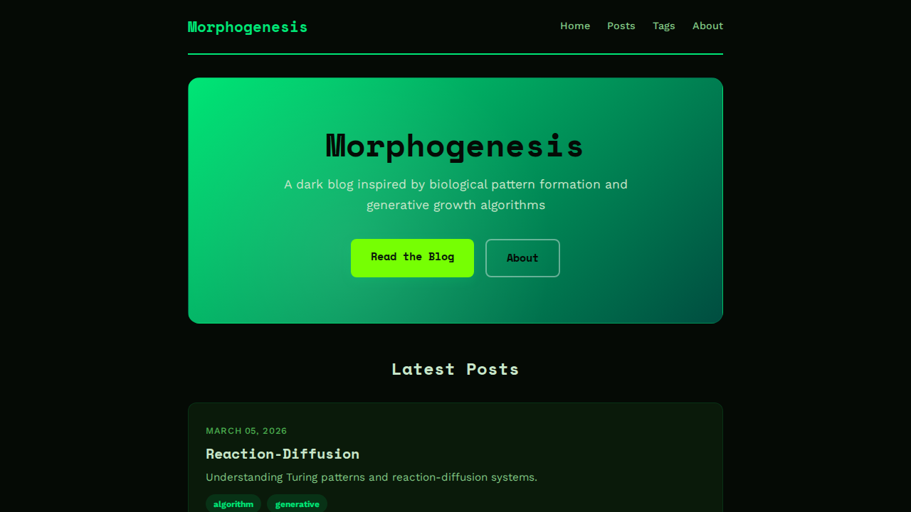 morphogenesis