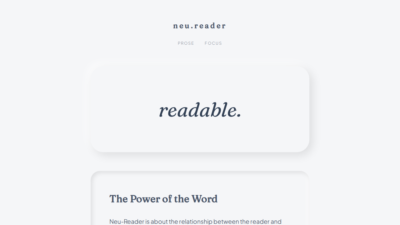neu-reader