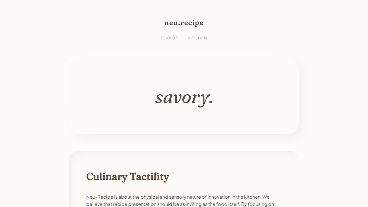 neu-recipe
