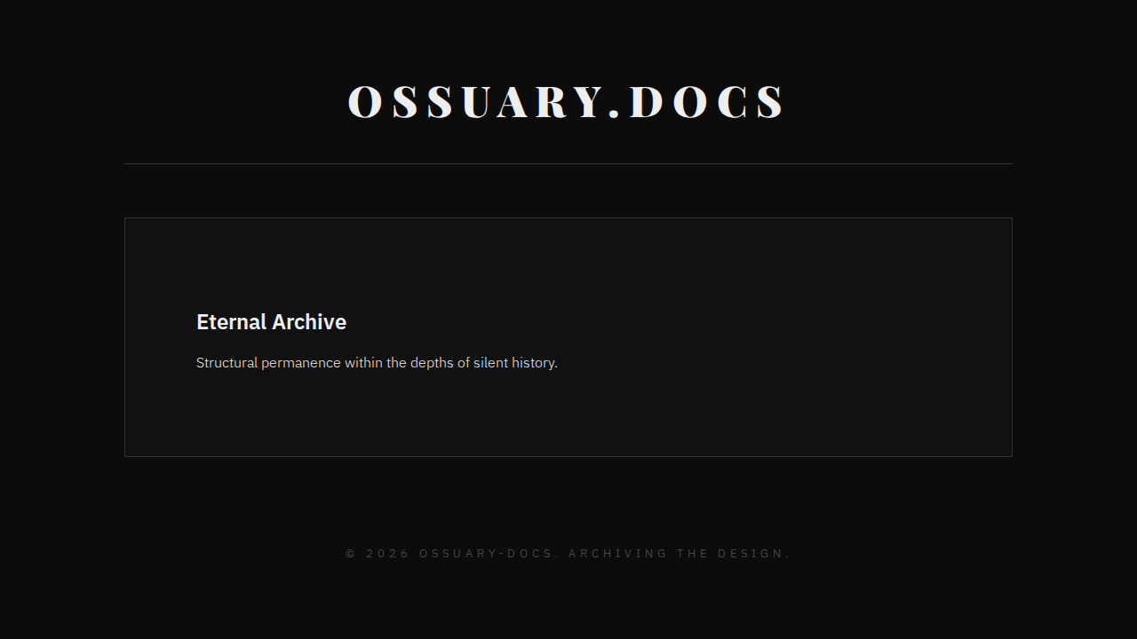 ossuary-docs