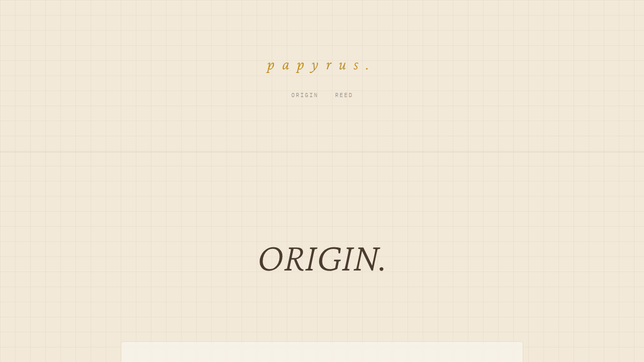 papyrus
