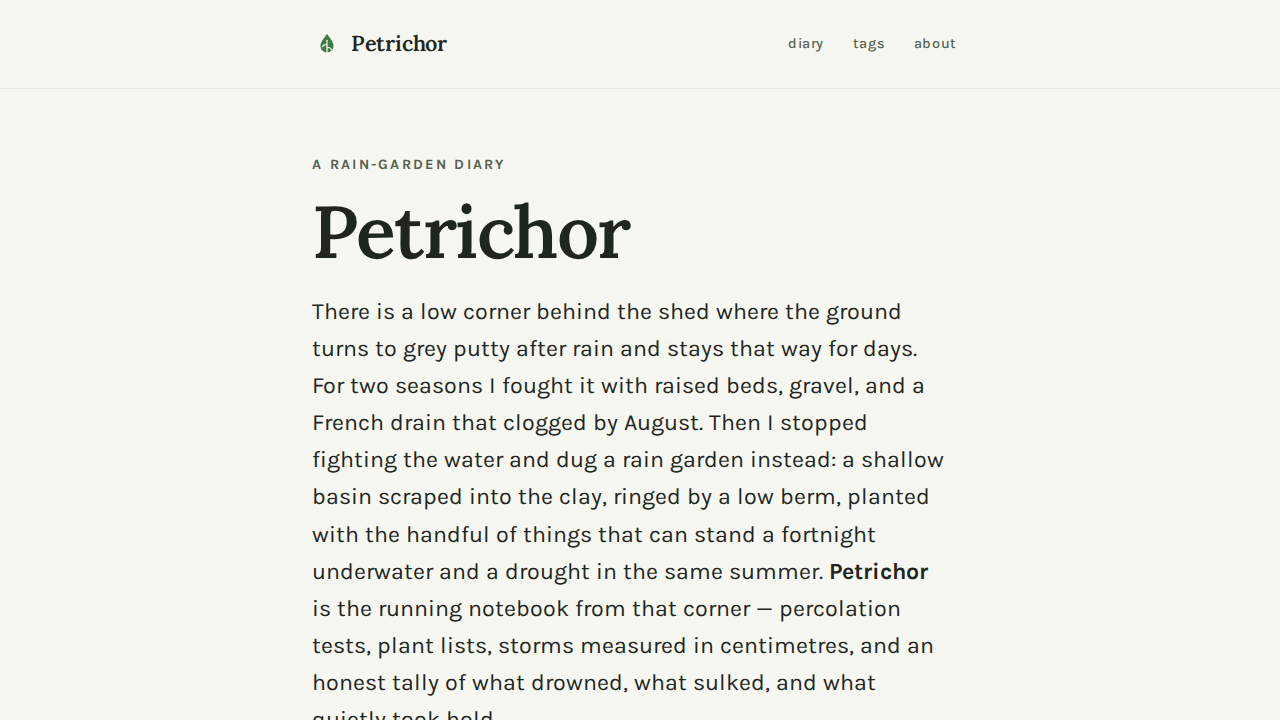 petrichor