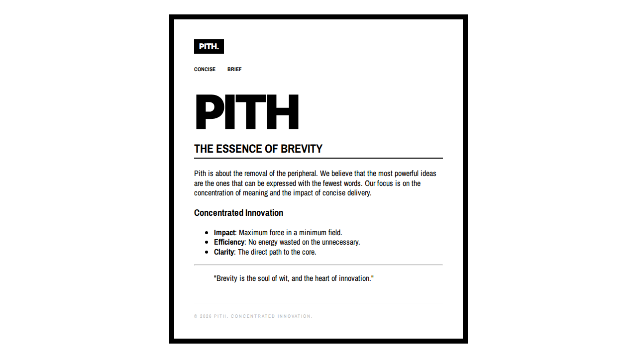 pith