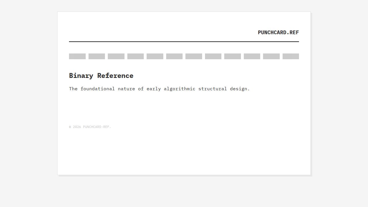 punchcard-ref