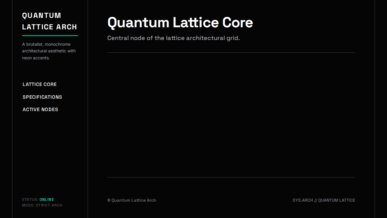 quantum-lattice-arch