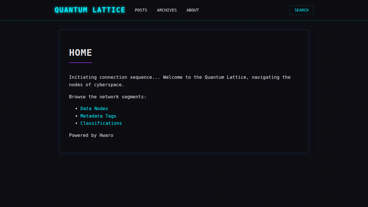 quantum-lattice