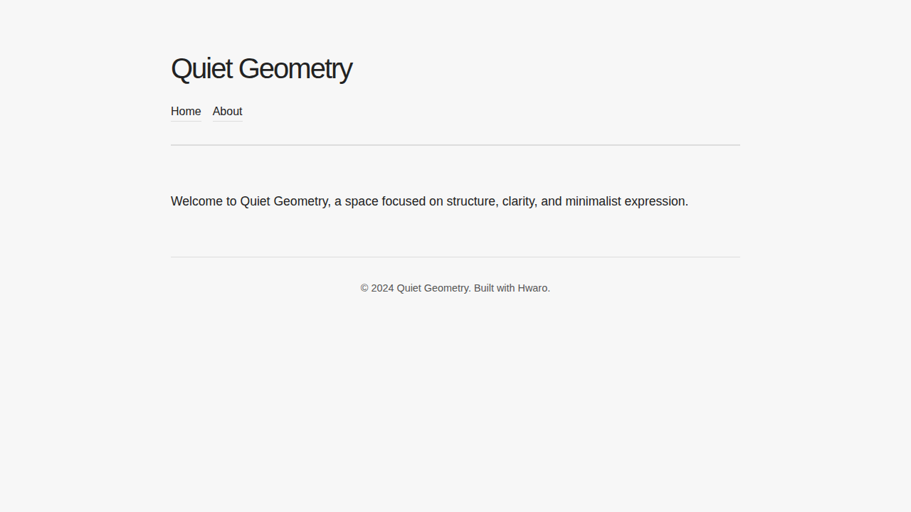quiet-geometry