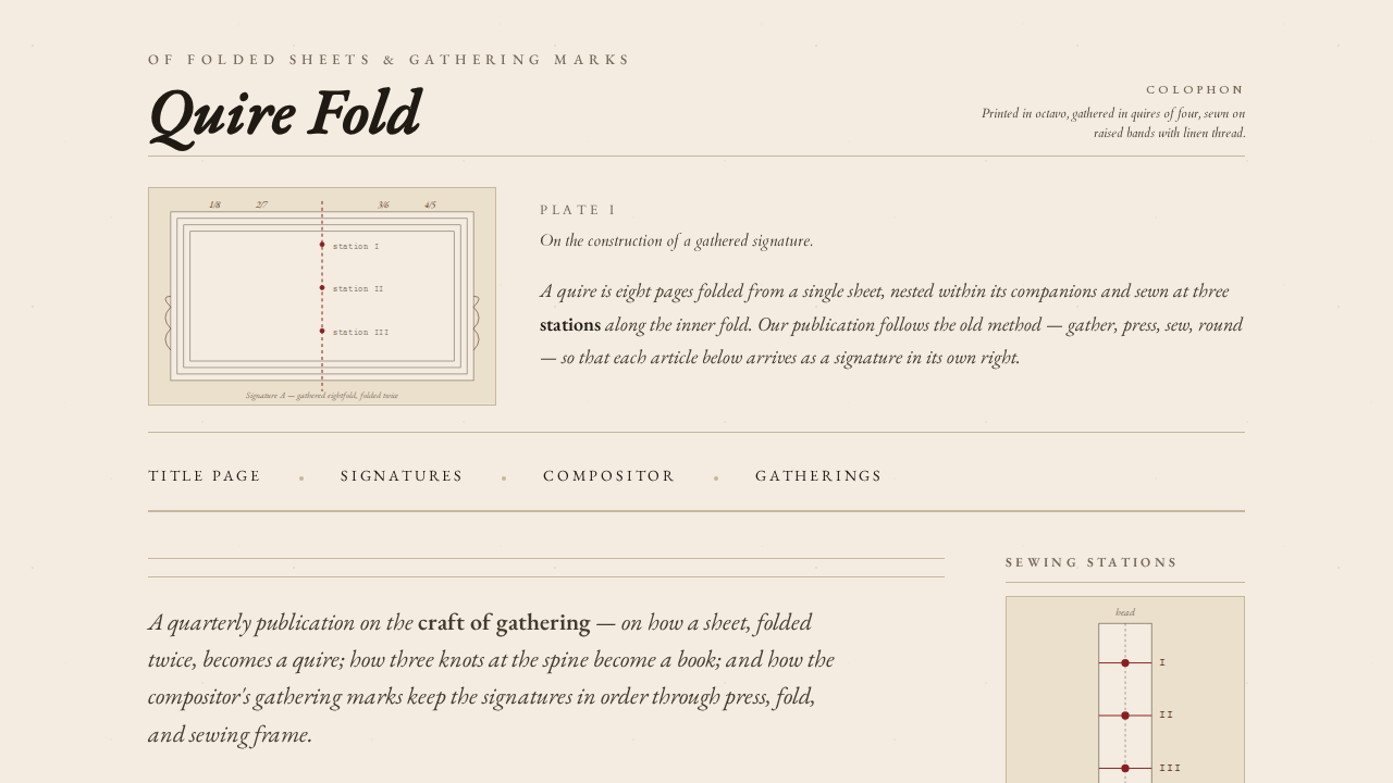 quire-fold