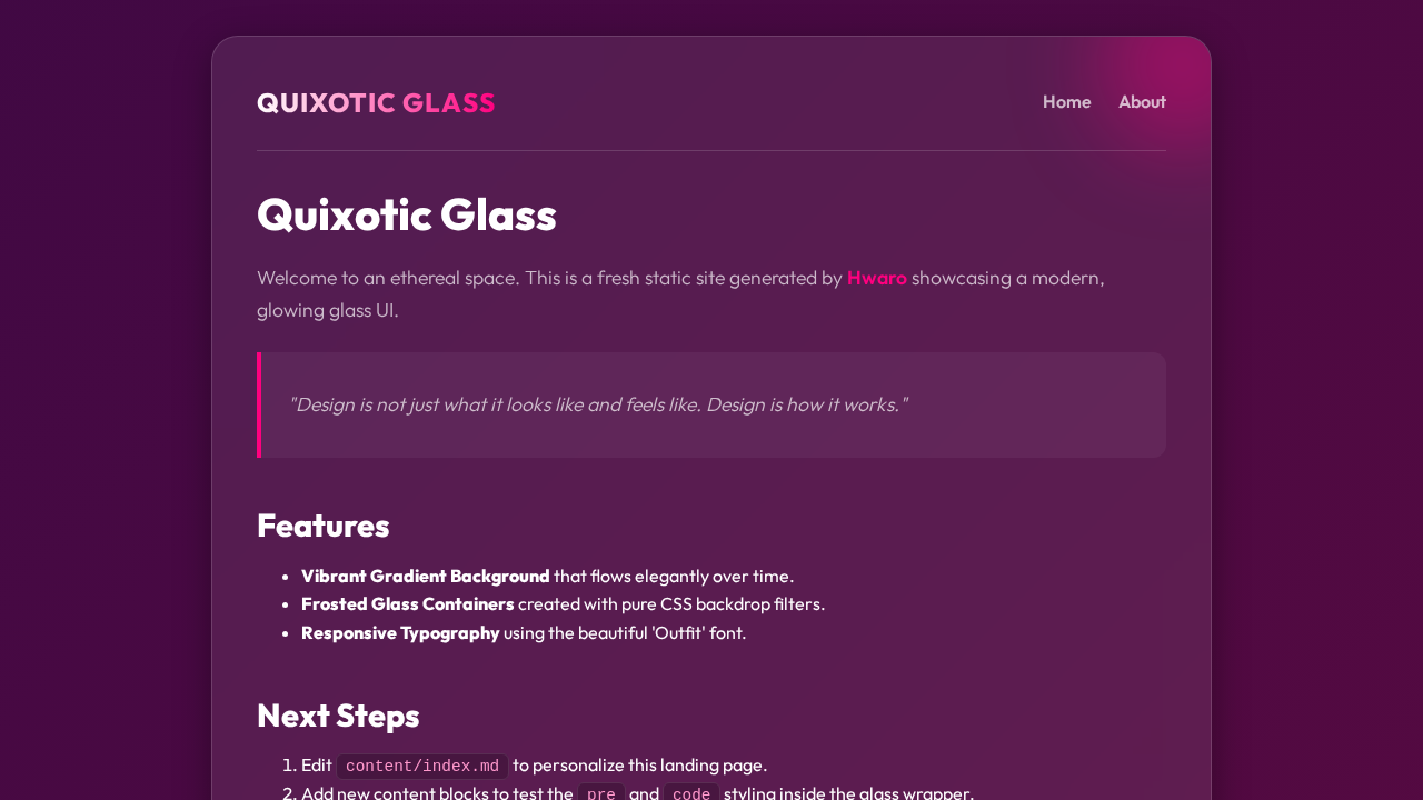 quixotic-glass