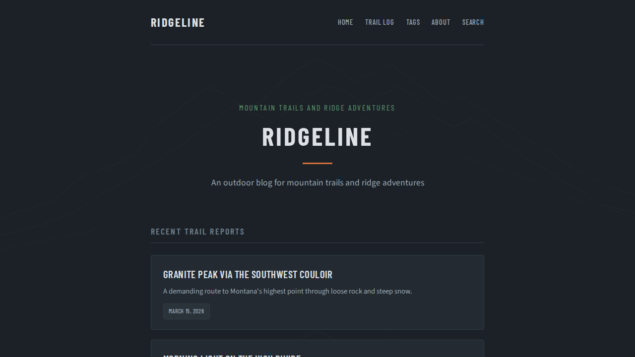 ridgeline