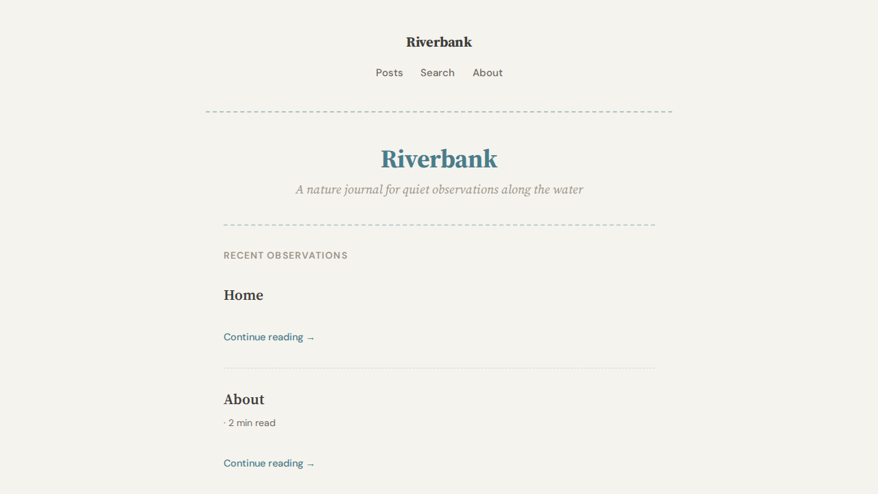 riverbank