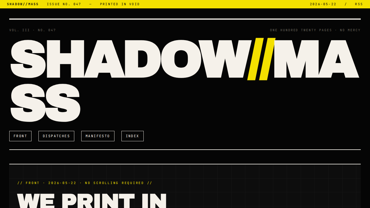 shadow-mass